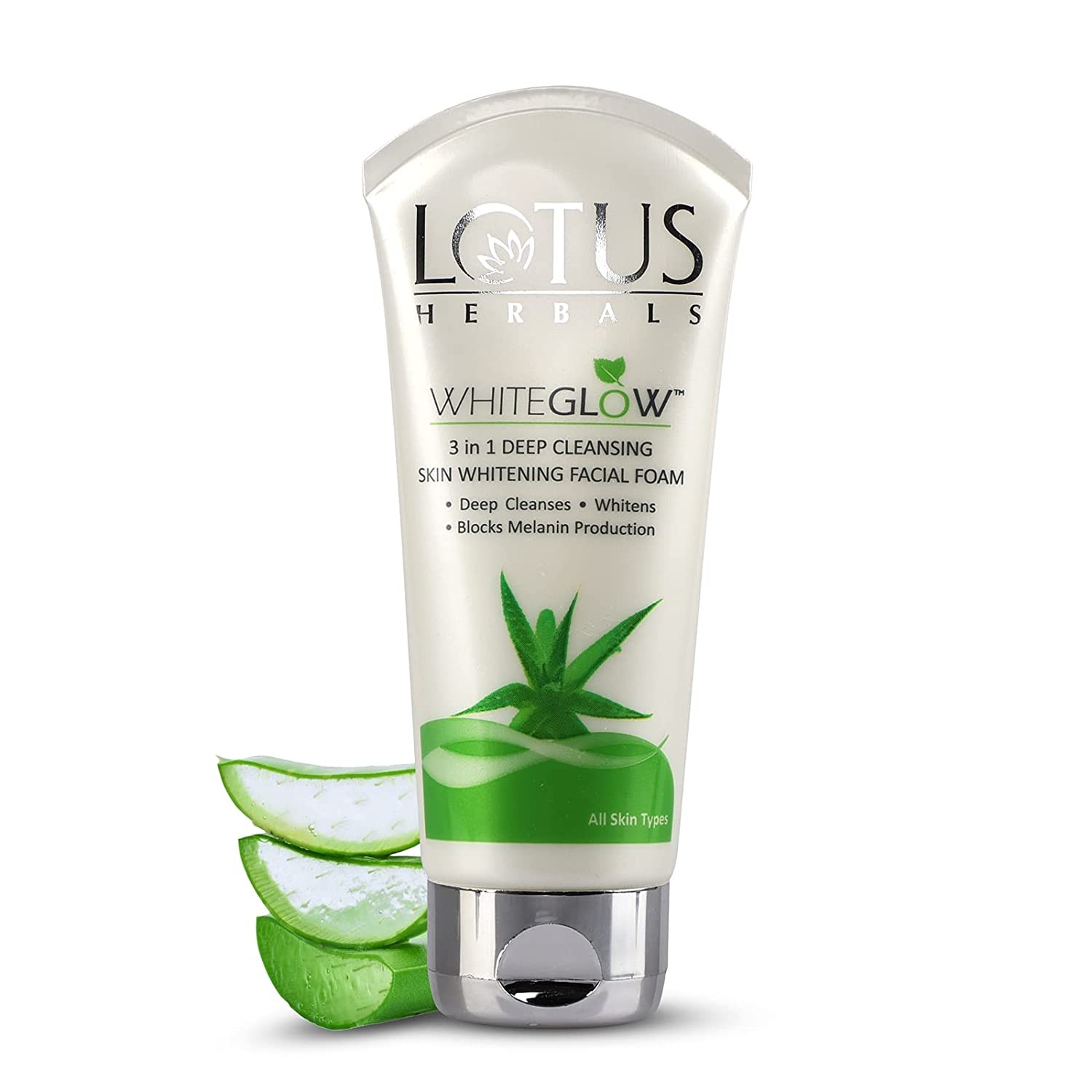 Lotus Herbals White Glow 3in Deep Cleansing Facial Foam 50g