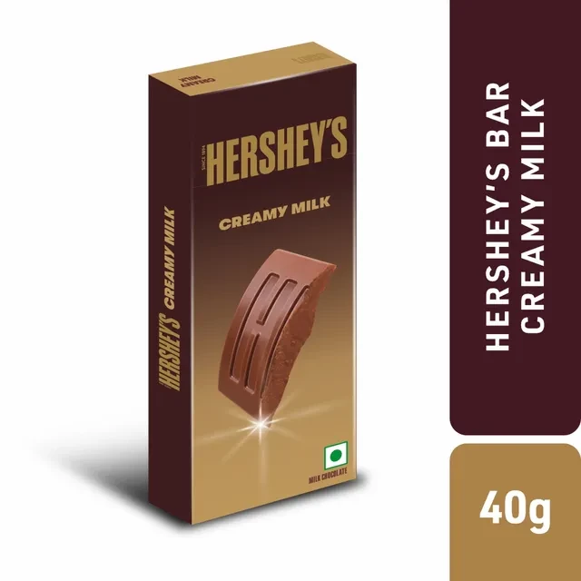 HERSHEY'S Creamy Milk Chocolate Bar, 40g